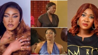 Netizens dig up old movie of Mercy Johnson and Angela Okorie in heated clash, many claim their beef started from moive
