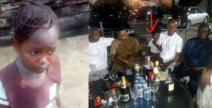 Viral school girl, Success spotted in a beer parlour with Sapele local government chairman