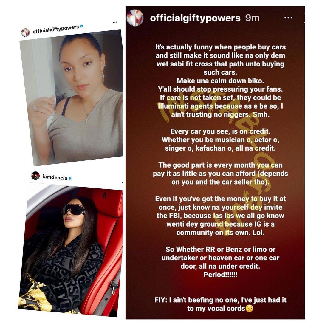 Stop pressuring your fans - TBoss attack celebrities showing off their expensive Rolls Royce