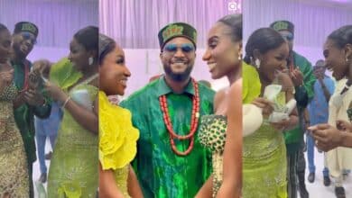 Omowunmi Dada shares video dancing with Kunle Remi's wife, Tiwi as she speaks on their striking resemblance
