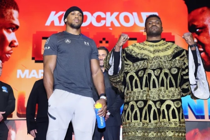 Boxing: Anthony Joshua slams Fury Sr for comments ahead of Ngannou's fight