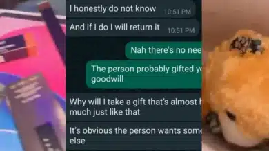 Man celebrates ex-girlfriend for rejecting gifts from anonymous sender out of loyalty to him