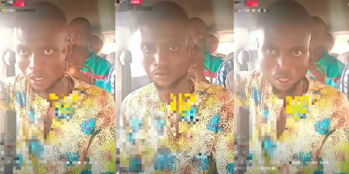 Netizens react as Danfo driver goes on Tiktok live while carrying passengers in his bus